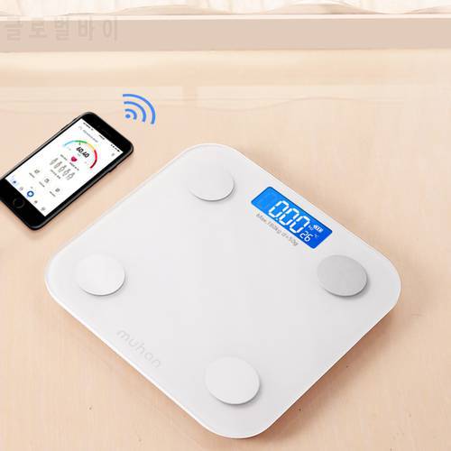 Smart Body Fat Scale Bathroom Scale Floor Digital Scale BMI Balanc Connection Phone Bluetooth APP Electronic Body Weight Scale
