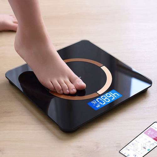 Very Nice Bluetooth Floor Scales Smart Bathroom Weight Scale Body Balance Connected Body Fat Mi Scale For Body Analyzer Fat BMI