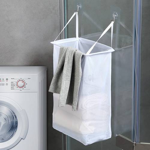 Home Wall Mounted Laundry Basket Dirty Clothes Bucket Bag Dust Bucket Hamper Washing Toy Dirty Clothes Storage Organizer