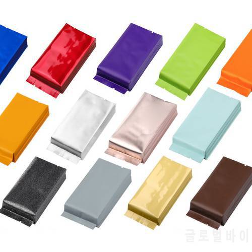 200pcs/lot Tea bags Pure Aluminum Bag Heat Seal Packaging Pouches Food Coffee Tea Bag 13*5.5*2.5cm