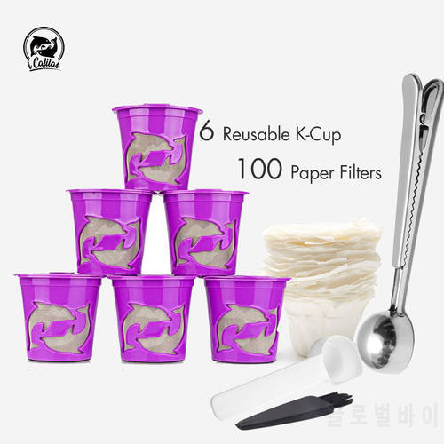 Keurig Refillable coffee Capsule Reusable K-cup Filter for 2.0 & 1.0 Brewers k cup for Keurig Machine K-Carafe