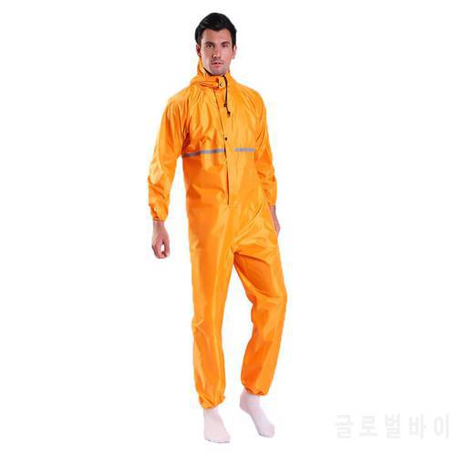 Dustproof One-Piece Overalls Raincoat Men Hooded Waterproof Anti-Static Dust-Free Protective Clothing