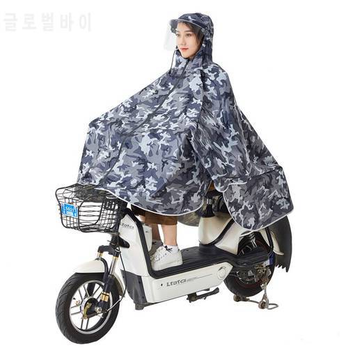 Ride Bicycle Raincoat Women Camouflage Cycling Single Thick Waterproof Poncho Men Rain Coat Adult Riding