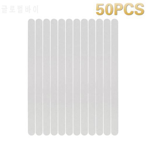 50pcs Anti Slip Strips Transparent Shower Stickers Bath Safety Strips Non Slip Strips for Bathtubs Showers Stairs Floors