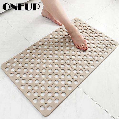 ONEUP Bathroom Carpet With Suction Cup Bath Mat On The Floor Creative Anti Slip Hollow Pad Bath Mat Home Bathroom Accessories