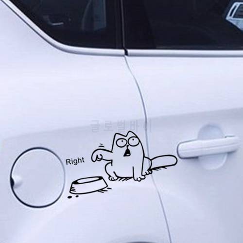 Funny Cat vinyl Car laptop window tank wall sticker Decals Bowl Cat Decal stickers Decals Wallpaper Poster