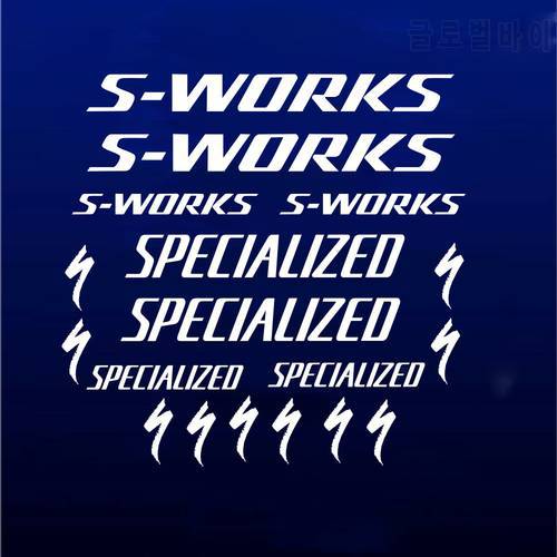 Bicycle Frame S-works Sign Stickers Specialize Road Bikes Vinyl Decals Cycling Racing Bike Removable Mural Decor DIY Art AF051