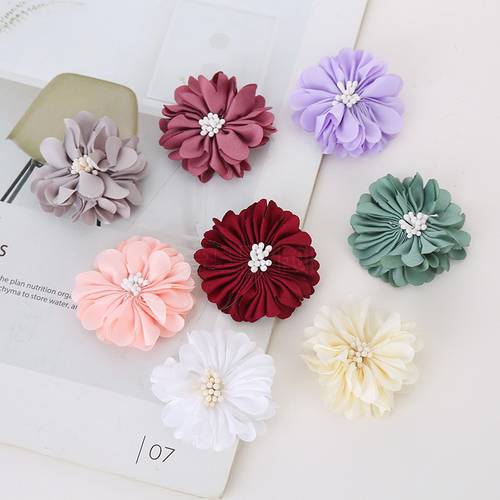 10pcs 5cm Artificial Flower Silk Flower Head For DIY Wedding Party Home Decorations Floral Wreath Scrapbook Craft