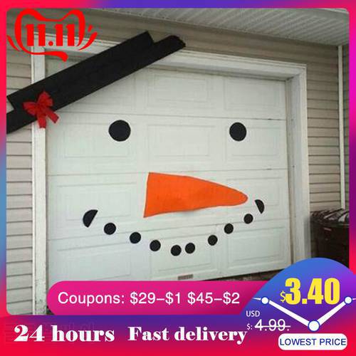 16pcs/set DIY Christmas Snowman Decoration Outdoor Garage Door Decoration For Christmas Holiday DIY Snowman Christmas Decoration