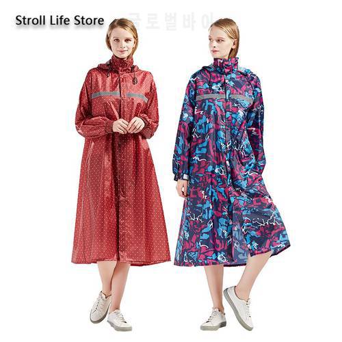 Women Rain Coat Red Long Raincoat Reflective Bike Waterproof Suit Windbreaker Women&39s Outdoor Hiking Gabardina Mujer Gift Ideas
