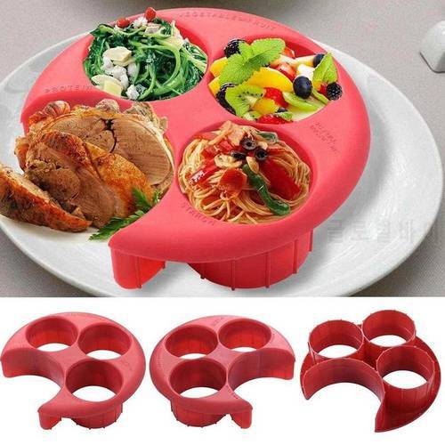 1pc Diet Food Dish Kitchen Dish Divider Meal Measure Portion Control Cooking Tools Kitchen Accessories Kitchen Divider
