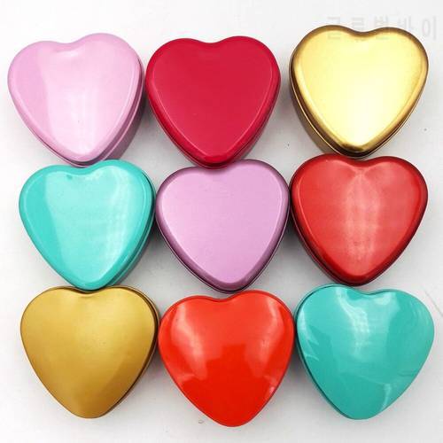 Wholesale 100pcs Heart Shape Metal Tin Candy Box Hearted-Shape Wedding Favor Gift Favors Wedding Party