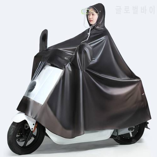 Large Size Bike Waterproof Raincoat Motorcycle Outdoors Vinyl Rain Coat Electric Motorcycle Rain Cover Gear Rainwear 4XL 5XL