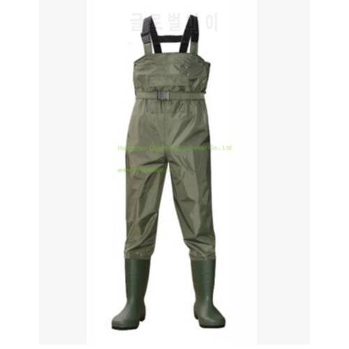 Europe Style Fishing Wading Pants Man Breathable Chest Waders Waterproof Thickening Nylon Fishing Car Washing Clothes Hunting