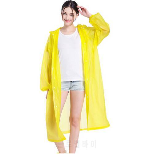 Unisex one size Non-disposable raincoat tourism outdoor hiking Transparent Camping Hoodie Raincoat free shipping