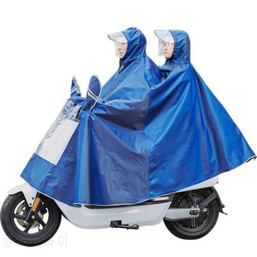 [TB08]Motorcycle raincoat battery car adult men and women riding poncho increased thickening single double electric car anti-sto