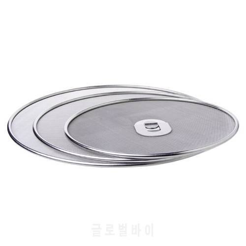 Stainless Steel Cover Lid Oil Proofing Frying Pan Splatter Screen Spill Proof