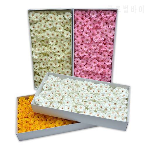 New Romantic Cherry Blossom Valentine Mother&39s Day Gift Decorations Wedding Banquet Home Soap Flowers Head Flower Art