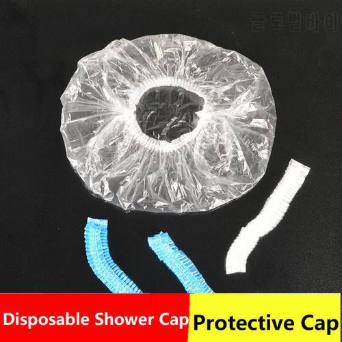 100PCS Disposable shower caps Disposable shower cap oil cap heating female waterproof bath hair mask Home care Hair Bonnets