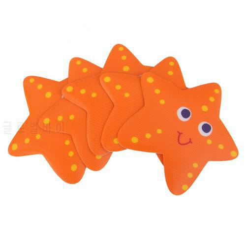 Durable Non Slip Bathroom Applique Bath Shower Safety Starfish Charms Stickers Pack of 5