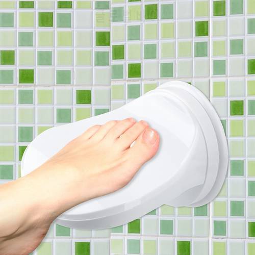 Bathroom Shower Foot Rest Shaving Leg Step Aid Grip Holder Pedal Step Suction Cup 17X13CM Non Slip Foot Pedal Wash Feet