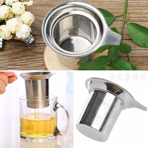 Mesh Tea Infuser Reusable Tea Strainer Teapot Stainless Steel Loose Tea Leaf Mesh Drinkware Kitchen Accessories
