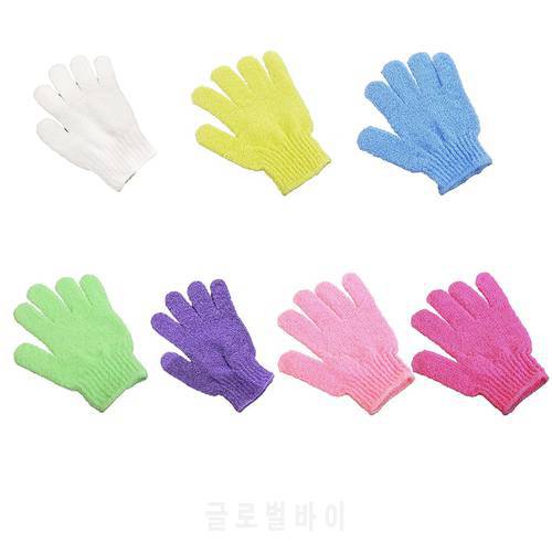 1PC/2PCS Shower Scrub Gloves Exfoliating Back Skid Resistance Body Massage Sponge Wash Skin Moisturizing Spa Bath Glove