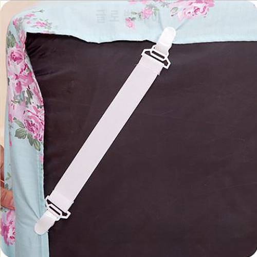 4pcs Triangle Bed Sheet Clips Bed Button Buckles Elastic Fasteners Holder Mattress Cover Blankets Straps Suspender