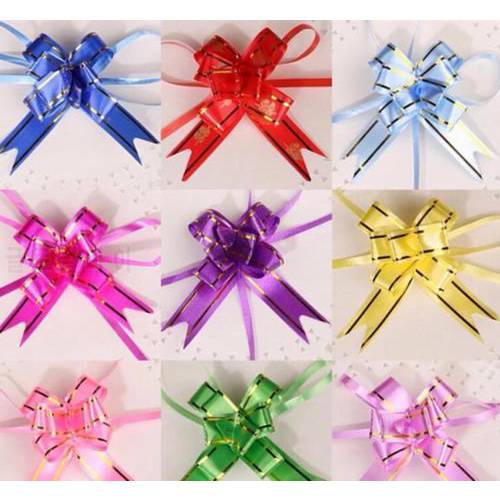 Wholesale 10PCS/pack Mini Ribbon Flowers Bows Bowknot Gifts Craft Wedding Decoration