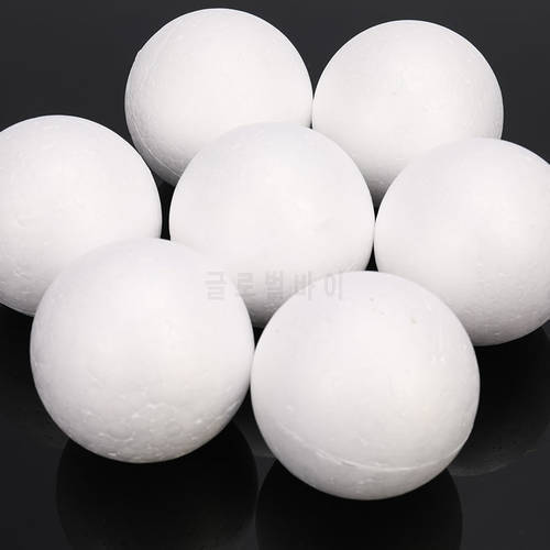 10pcs Polystyrene Styrofoam Foam Ball White Craft Balls For DIY Christmas Party Decoration Supplies Gifts