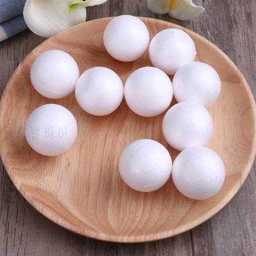 10pcs DIY Christmas Ball Decoration Modelling Craft Solid Polystyrene Foam Balls Round Spheres Xmas Hanging Ball Home A35