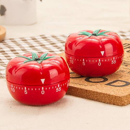Tomato Mechanical Timer 60 Minutes Kitchen Timer Reminder Game Count Down Counter Alarm Meter Timer Kitchen Cooking Gadgets