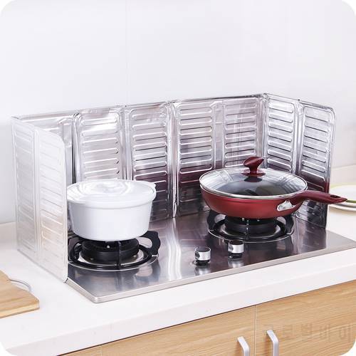 Oil Barrier Stove Aluminum Foil Oil Block Kitchen Utensils Supplies Anti - Splashing Oil Baffle Cooking Heat Insulation