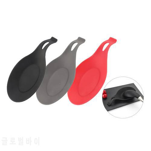 Food Grade Silicone Spoon Mat Silicone Heat Resistant Placemat Tray Spoon Pad Drink Glass Coaster Hot Sale Kitchen Tool