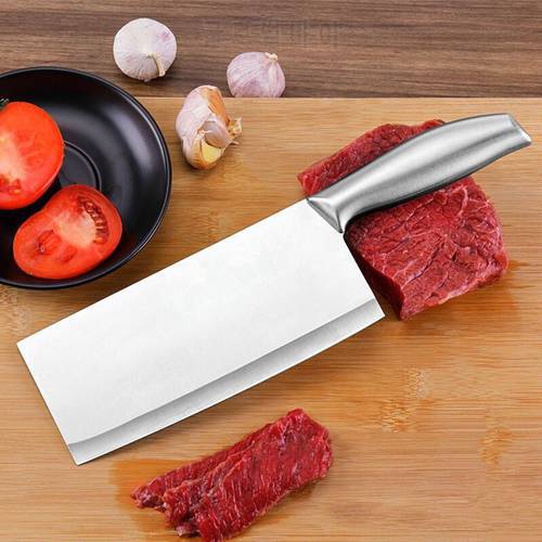 3Cr13 Stainless Steel Knife Chopping Kitchen Knife Chinese Chop Meat Vege Butcher Seamless Welding Stainless Steel Cleaver Knife