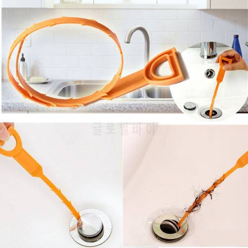Drain Clog Cleaner Flexibility Sink Plumbing Cleaning With Hook Bathroom Unclog Cleaning Hair Removal Stabs Tool Sewer Tool