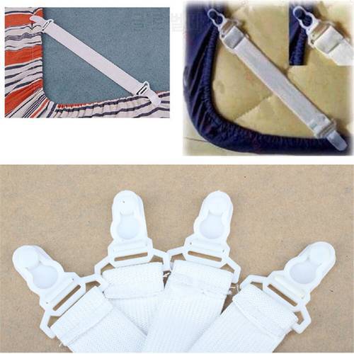 4/16 Pcs Bed Sheet Nylon Fasteners Clip Mattress Strong Clip Cover Elastic Holder Grippers Sheet Straps Suspenders Band