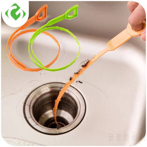 GUANYAO Kitchen Sink Pipe Drain Cleaner tools Bathroom Floor Hair Cleaner Sewer Filter Bathtub Cleaning Hook Tool Sewer Clog