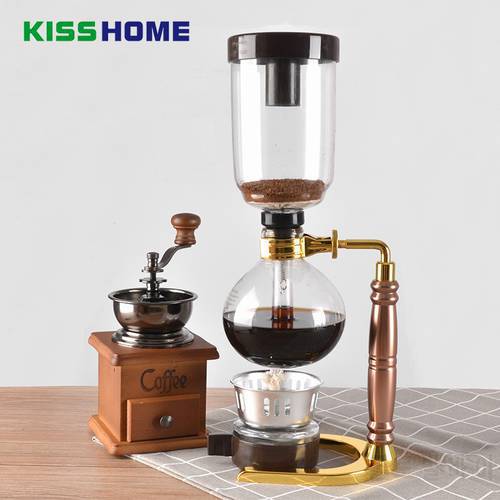 Coffee Syphon Pot Heat Resistant Glass Siphon Coffee Maker Siphon Vacuum Pots 3-5 cups Syphon Coffee Machine Cafe Accessories