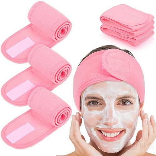1PCS Adjustable facial hair band makeup head band towel hair band shower cap elastic SPA facial head band hair accessories