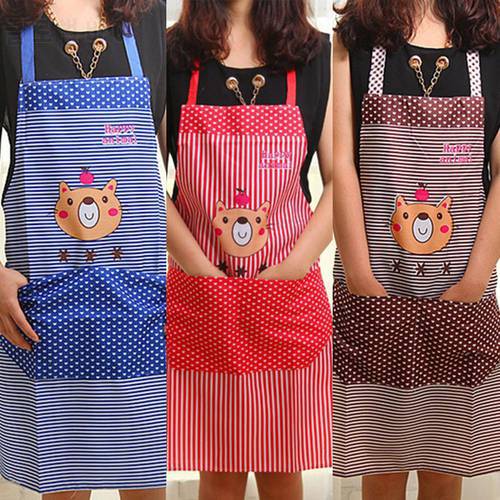 Hand-wiping Kitchen Apron with Hand Towel PVC Gardening Chef Household Cooking Apron for Painting Wipeable Waterproof Oil-Proof
