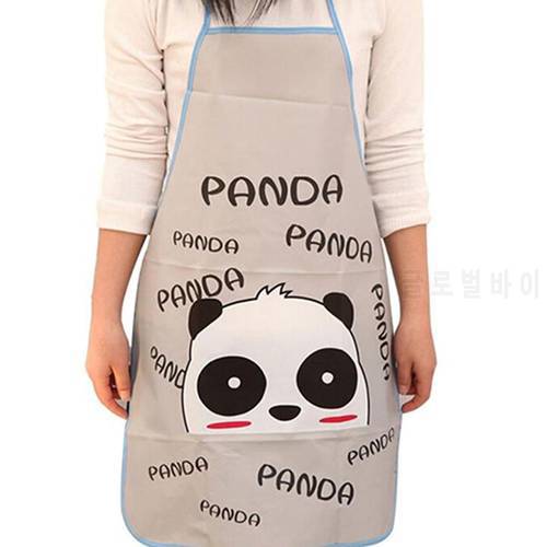 1Pc Women Kitchen Apron Waterproof Cartoon Oil Resistant Cooking Bib Charm Apron Household Cooking Baking Accessories for Women