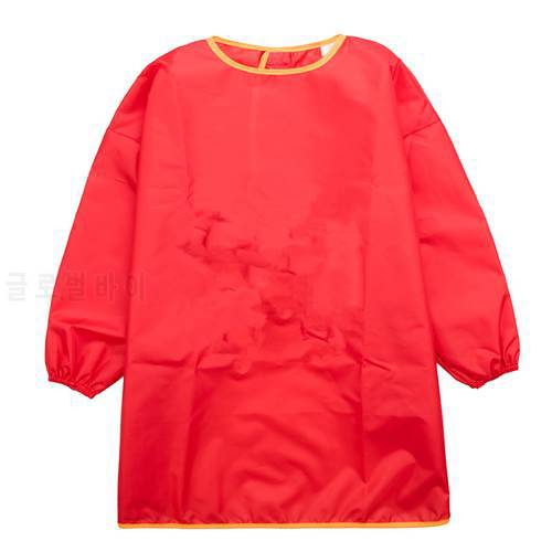 Children Kids Long sleeved Art Smock Cooking School Craft Painting Drawing Apron