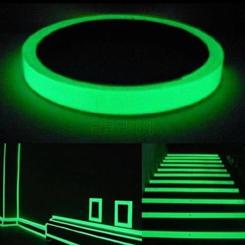 1.5cm*3m Luminous Fluorescent Night Self-adhesive Glow In The Dark Sticker Tape Safety Security Home Decoration Warning Tape