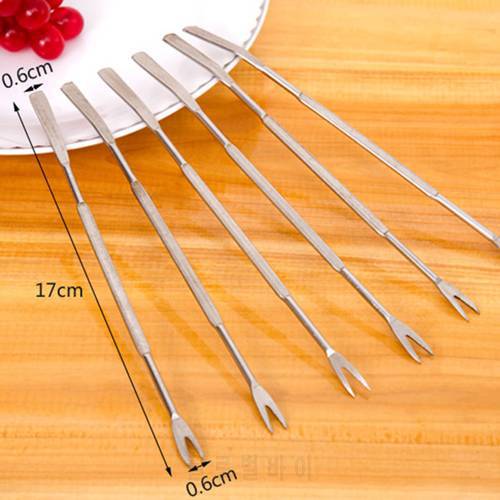 1pcs 10ps/lot Lobster Crab Needle Stainless Steel Multi Function Walnut Needle Fruit Fork Kitchen Gadgets Seafood Tools Kitchen
