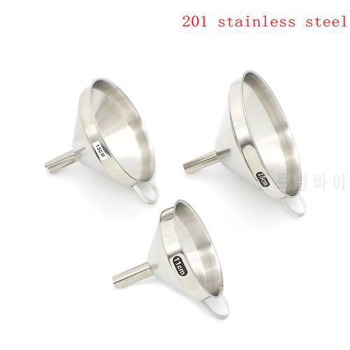 11cm/13cm/15cm Kitchen stainless steel wide mouth wine oil honey funnel strainer filter tool