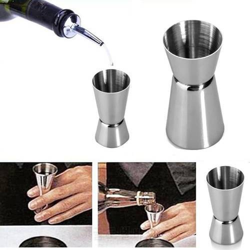 Stainless Steel Double Measuring Cup Cocktail Whiskey Double Head Measure Drink Spirit Measure Cup Bar Accessories Bartender