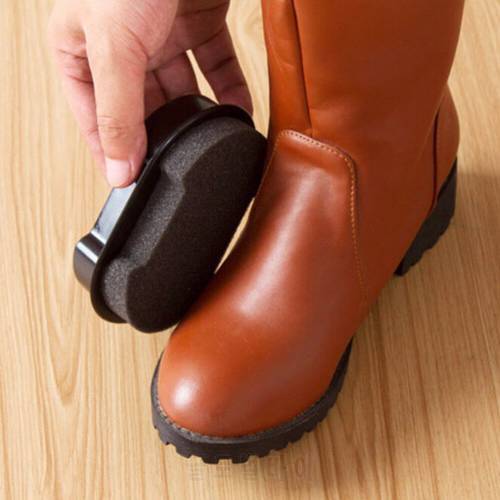 Sofa Quick Shine Shoes Brush Cleaner Leather Polishing Cleaning Liquid Wax Shining Sponge Polisher Shoe Boot
