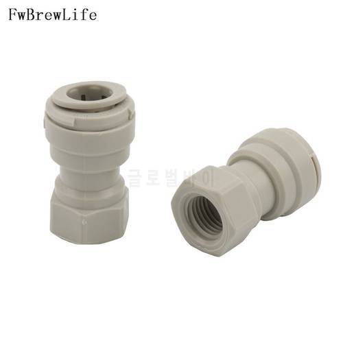 Push In Pneumatic Quick Fitting Connector 8MM(5/16) X FFL (TO FIT MFL Ball Lock DISCONNECTS 7/16
