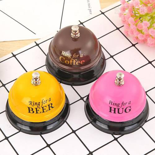 Practical Restaurant Timer Hotel Counter Desk Bell Ring Bar Service Call Bell for Bar Hotel Restaurant Yellow/Pink/Coffee